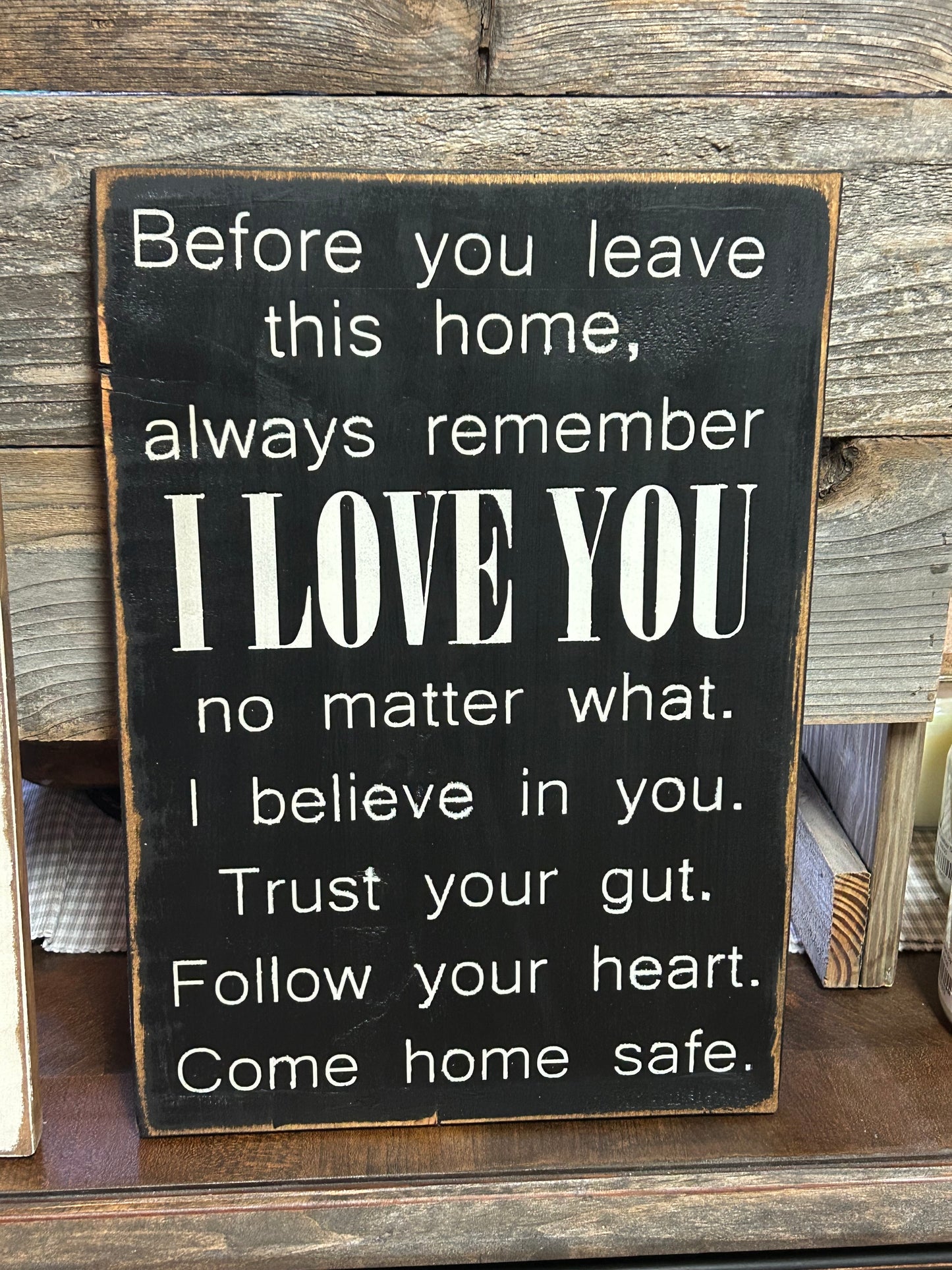 Before you leave this home Sign
