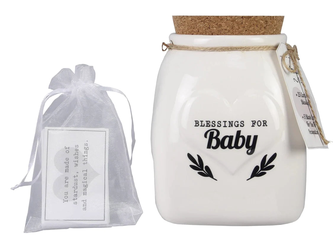 Ceramic Blessing for Baby Jar