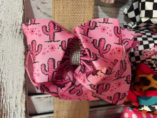 Pink Cactus Bow
