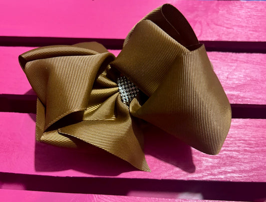 Brownish Tan Hair Bow