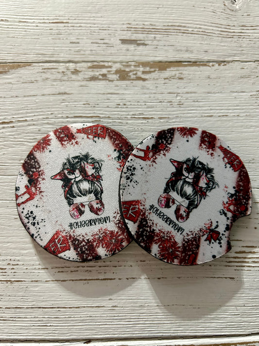 Cheer Mom Car Coaster Set
