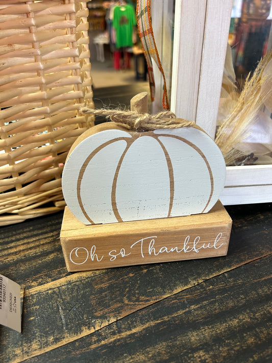 Oh, So Thankful Pumpkin Sitter