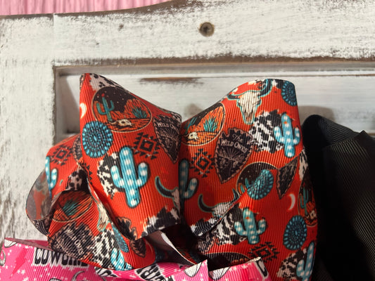 Orange Western Bow