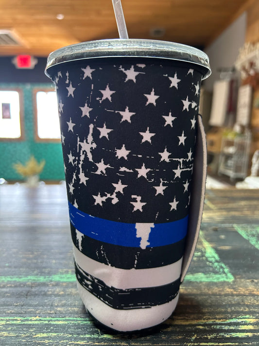 Back the Blue Koozie