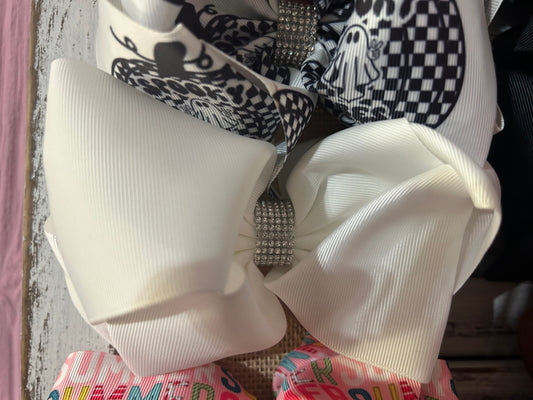 Solid White Bow