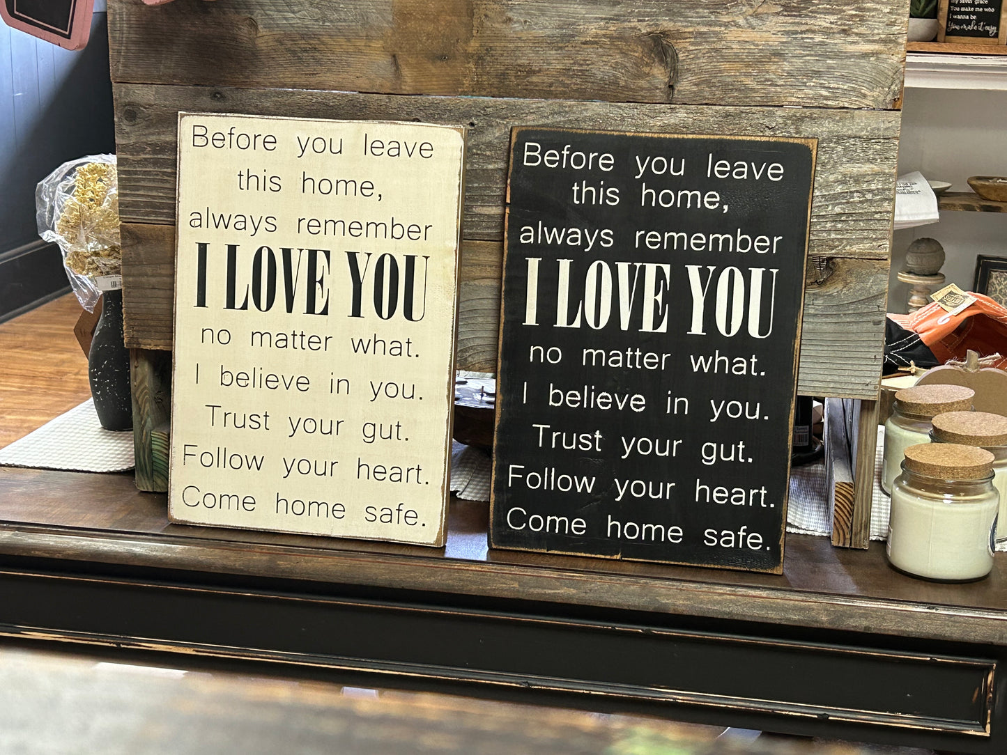 Before you leave this home Sign