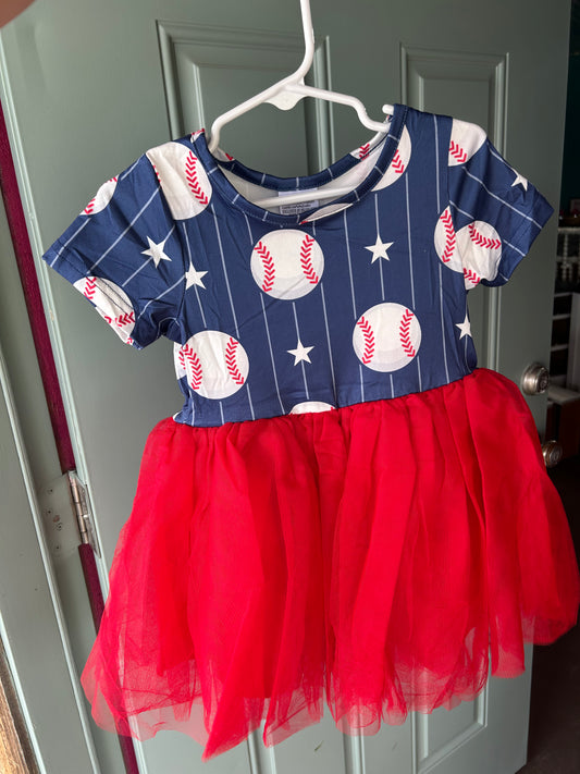 Baseball Tutu Dress