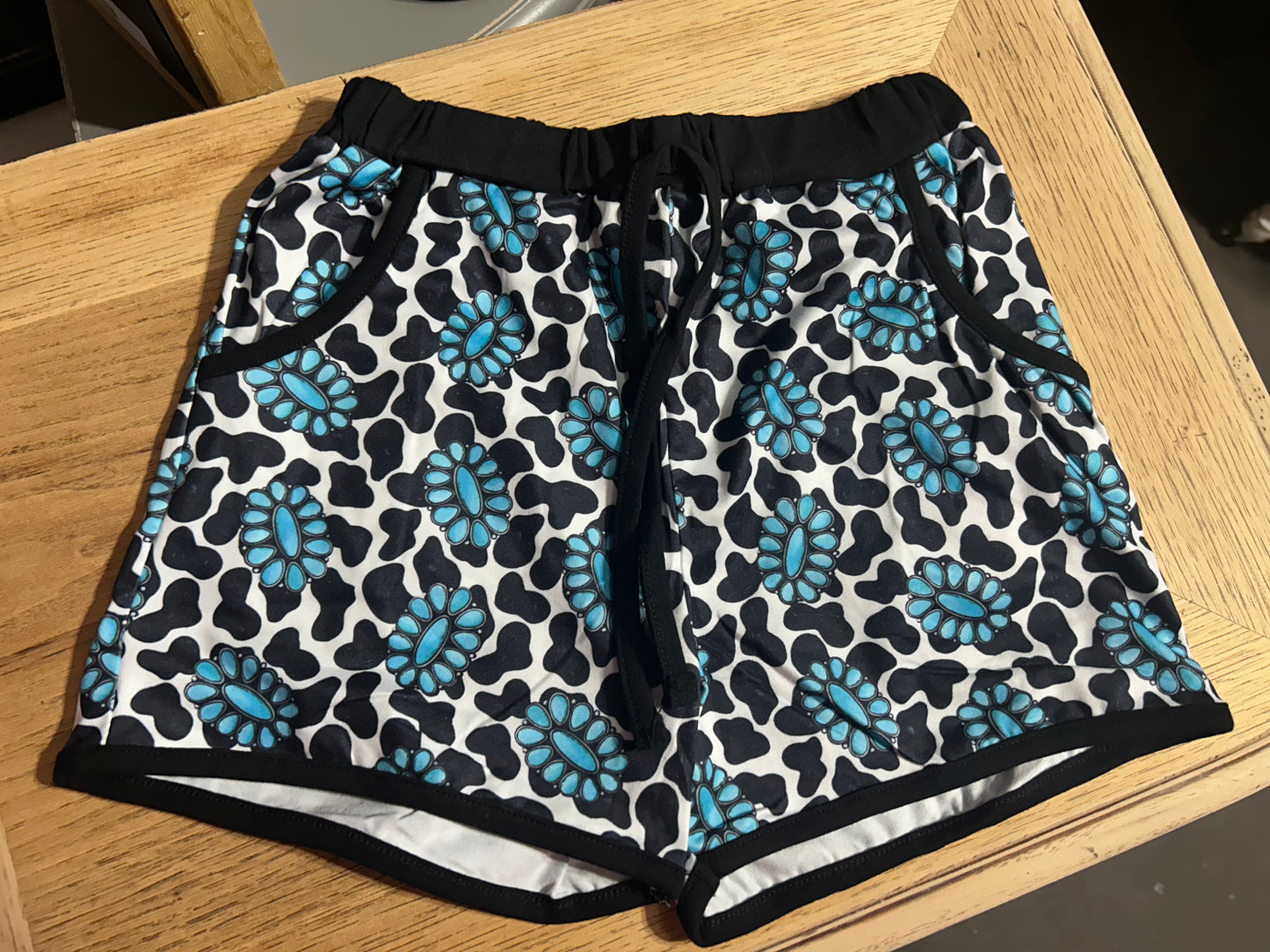 Western Cowprint Shorts