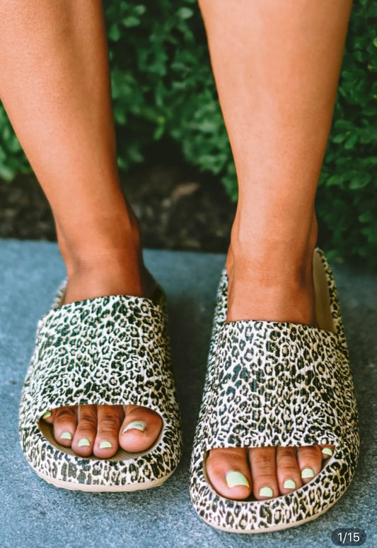 Leopard Soft Rubber Slippers