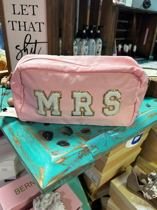 Pink Mrs Makeup Bag