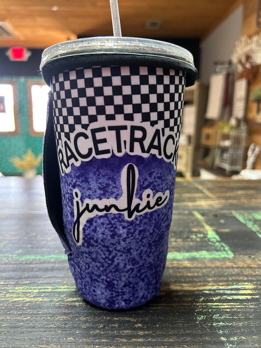 Racetrack Junkie Koozie