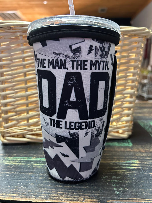 The Man, Myth, Legend Dad Koozie