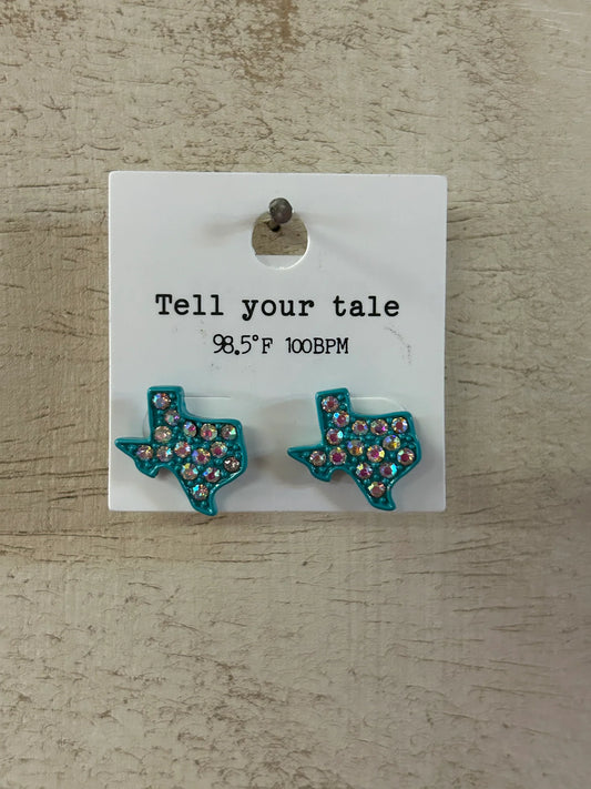 Turquoise Texas Studs